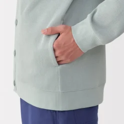 Men's Double Knitted V Neck Cardigan