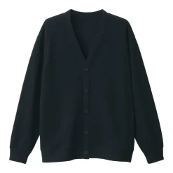 Men's Double Knitted V Neck Cardigan