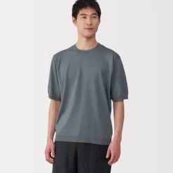 Men's Hemp Blend Short Sleeve Sweater