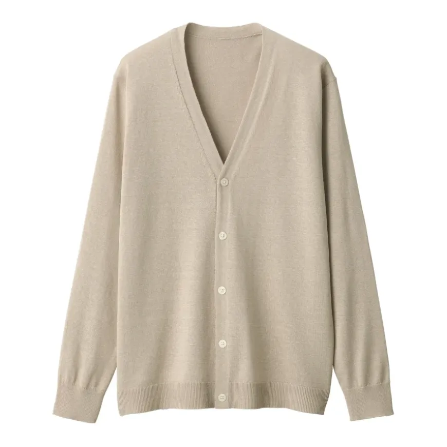 Men's Hemp Blend V-Neck Cardigan