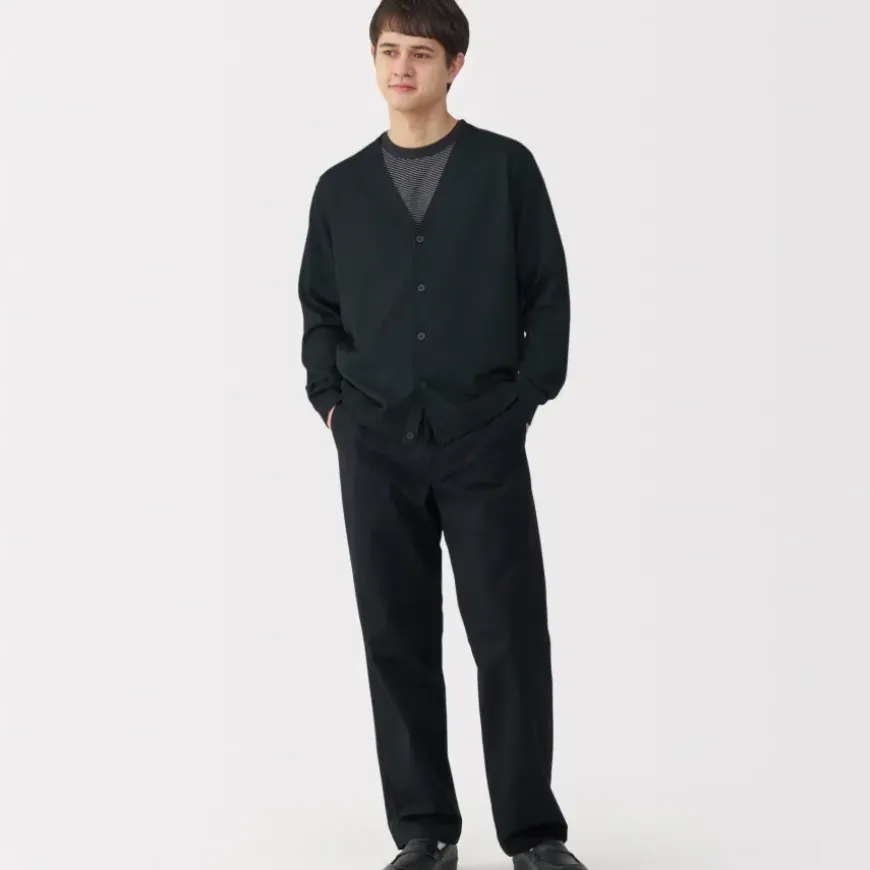 Men's Hemp Blend V-Neck Cardigan