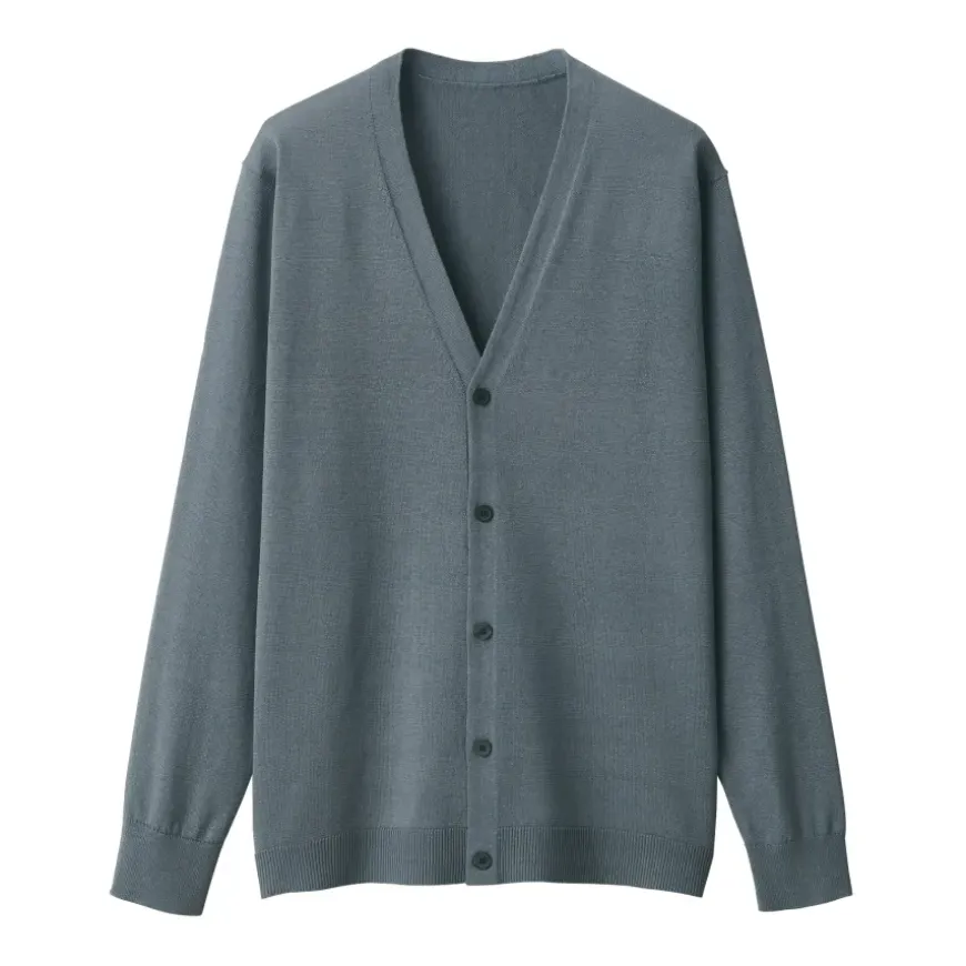 Men's Hemp Blend V-Neck Cardigan