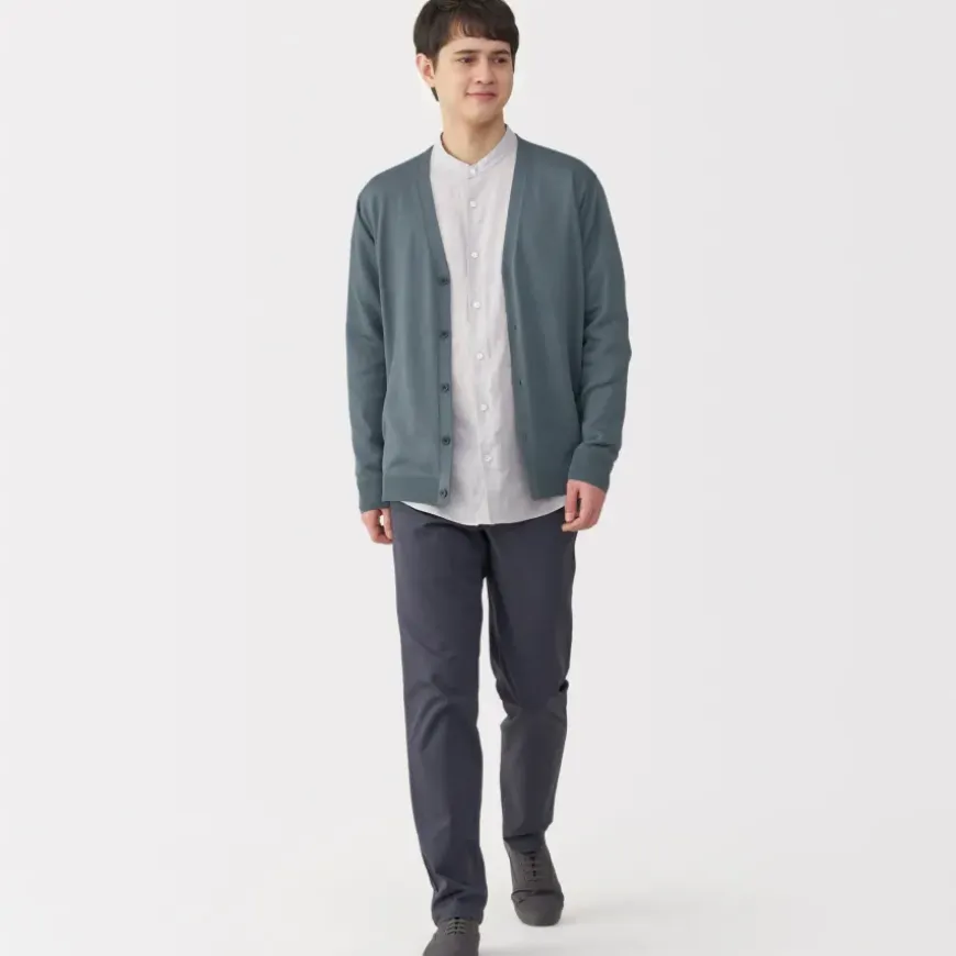 Men's Hemp Blend V-Neck Cardigan