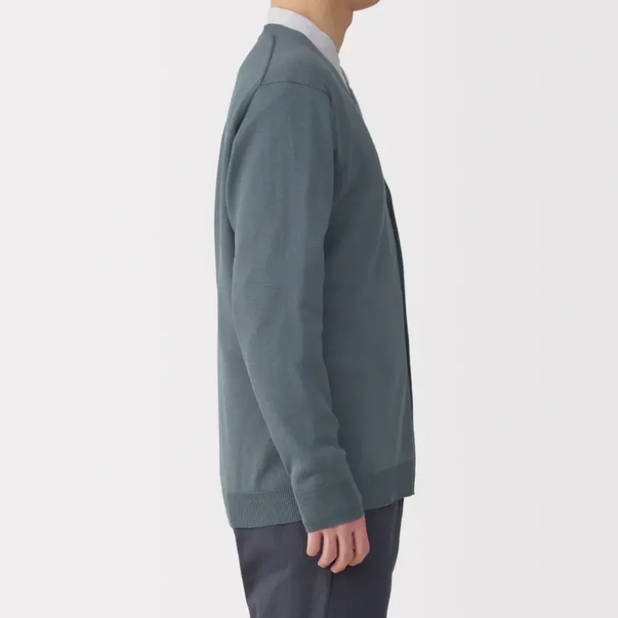 Men's Hemp Blend V-Neck Cardigan