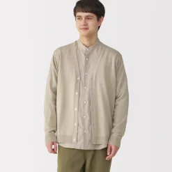Men's Hemp Blend V-Neck Cardigan