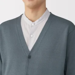 Men's Hemp Blend V-Neck Cardigan