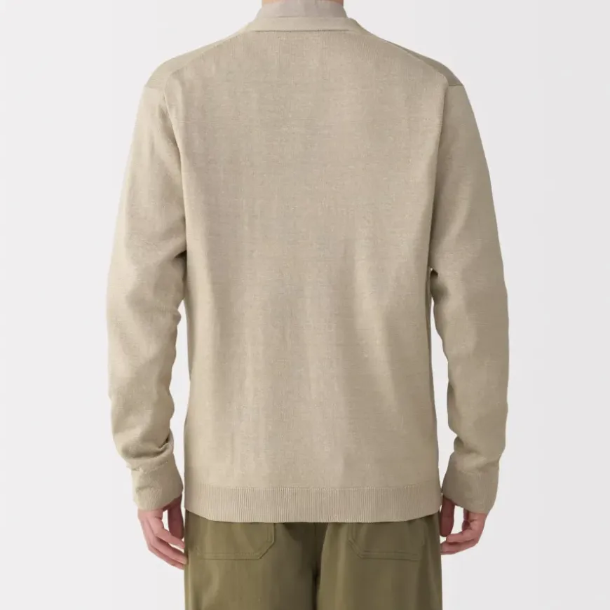 Men's Hemp Blend V-Neck Cardigan