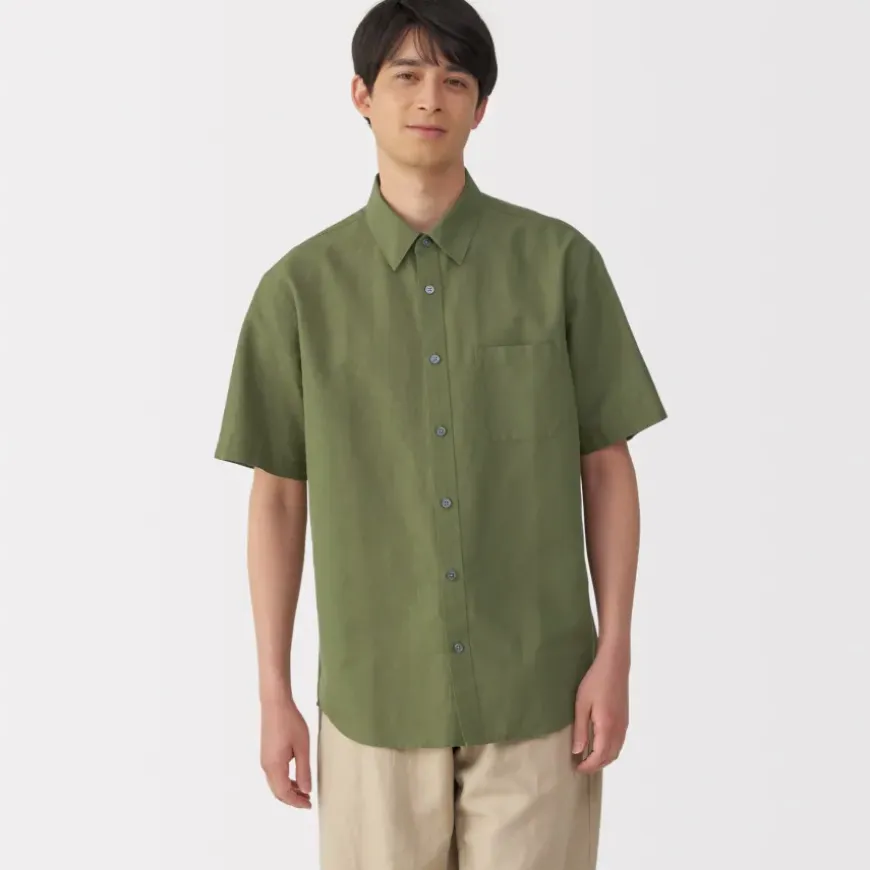 Men's Hemp Cotton Short Sleeve Shirt