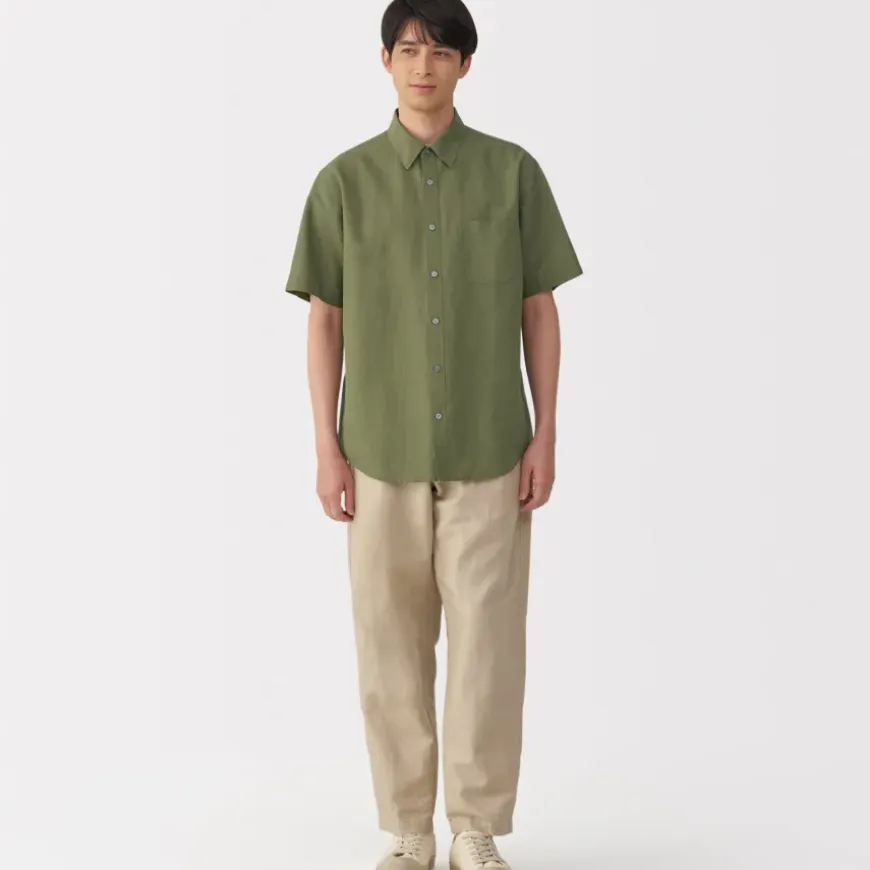 Men's Hemp Cotton Short Sleeve Shirt
