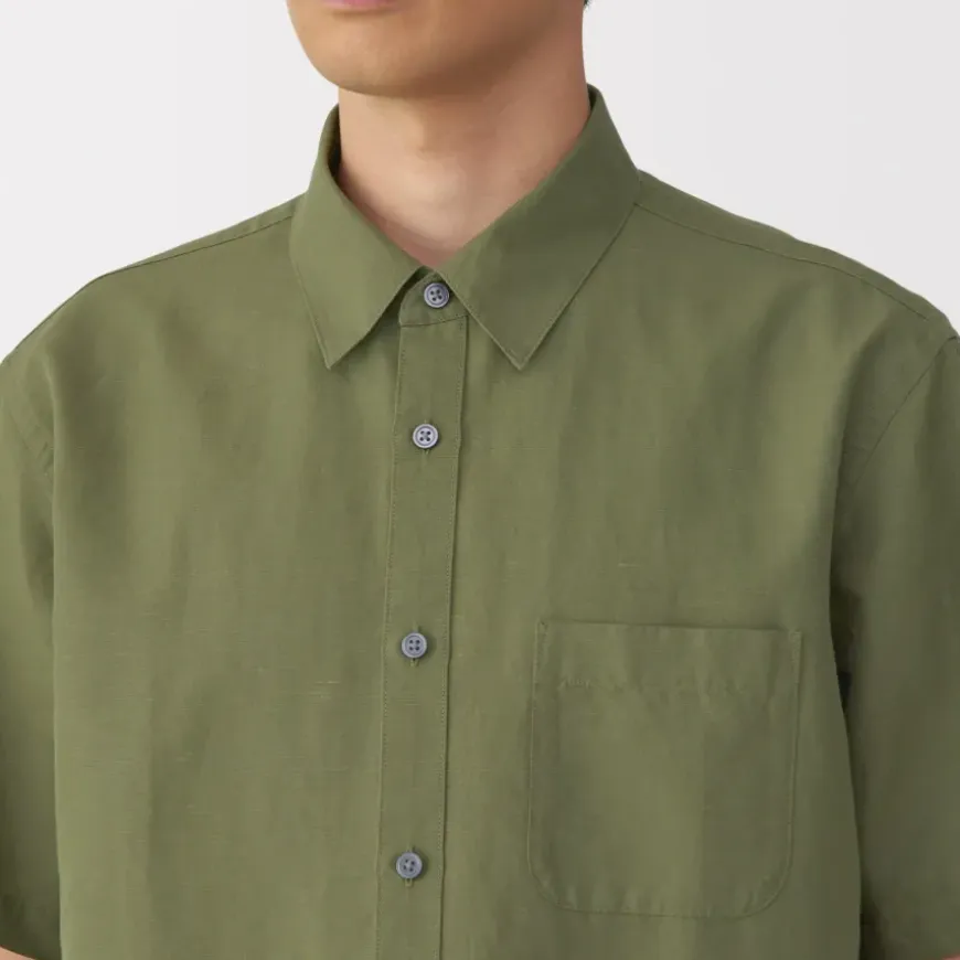 Men's Hemp Cotton Short Sleeve Shirt