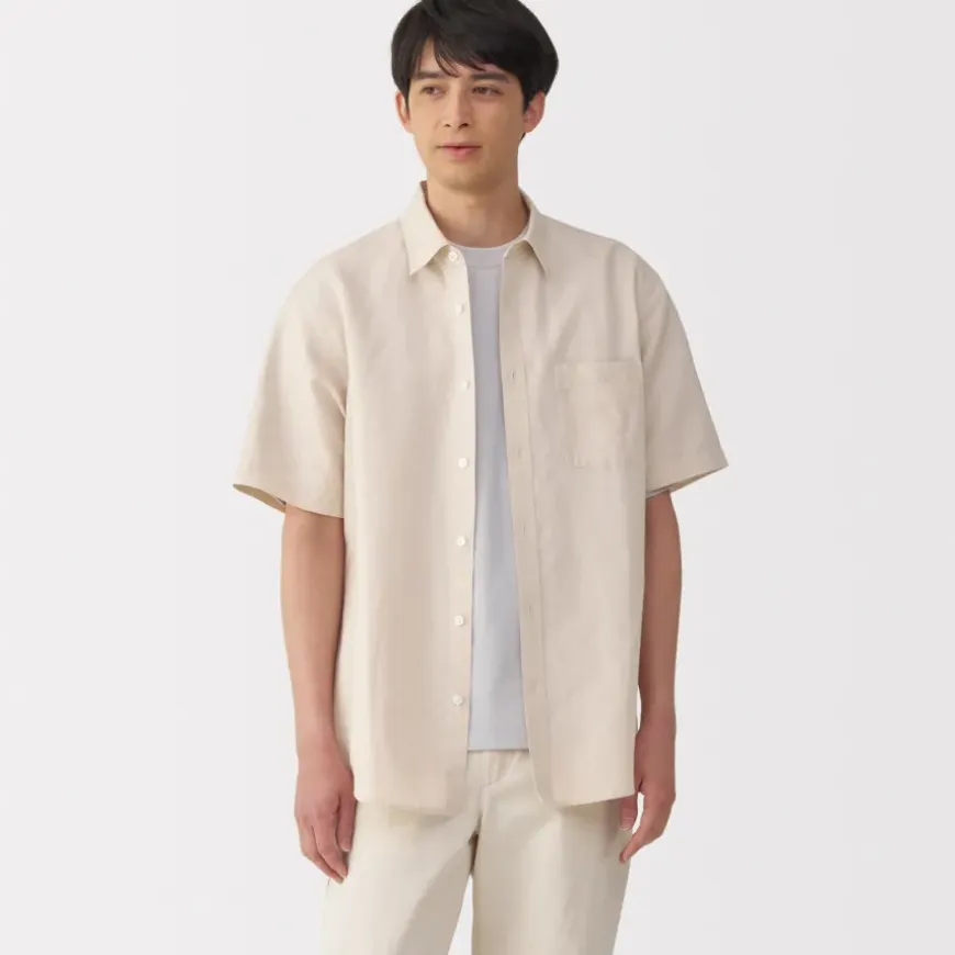 Men's Hemp Cotton Short Sleeve Shirt