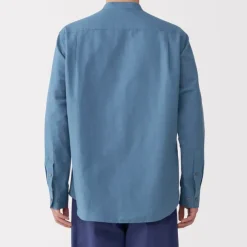 Men's Hemp Cotton Stand Collar Shirt