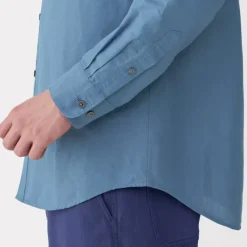 Men's Hemp Cotton Stand Collar Shirt
