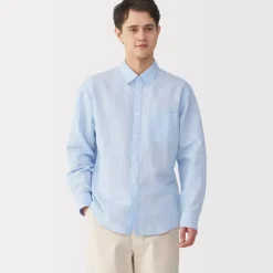 Men's Hemp Cotton Striped Shirt