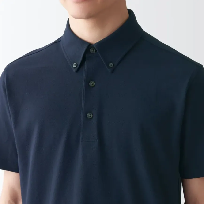 Men's High Twist Pique Polo Shirt