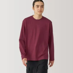 Men's Jersey Crew Neck Long Sleeve T-Shirt