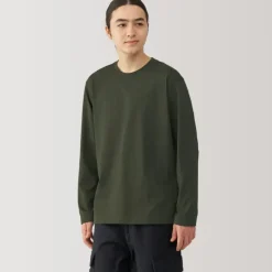 Men's Jersey Crew Neck Long Sleeve T-Shirt