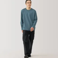 Men's Jersey Crew Neck Long Sleeve T-Shirt