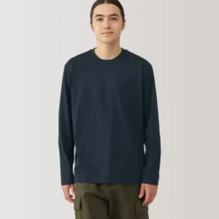 Men's Jersey Crew Neck Long Sleeve T-Shirt