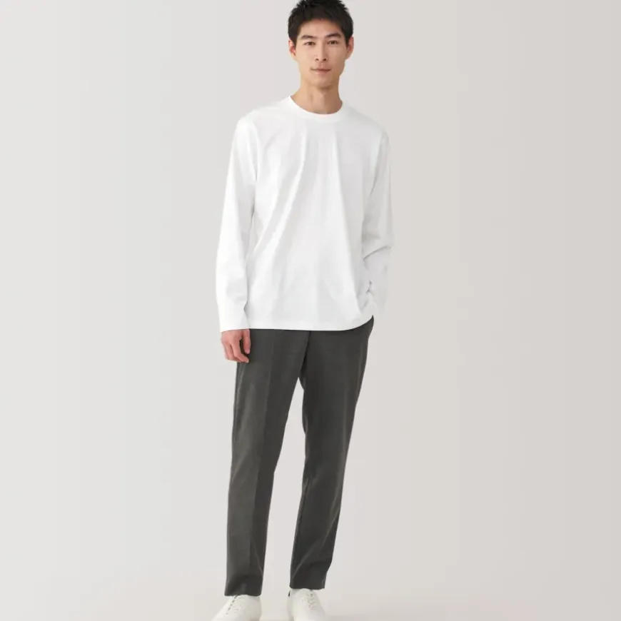 Men's Jersey Crew Neck Long Sleeve T-Shirt