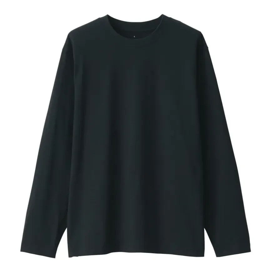 Men's Jersey Crew Neck Long Sleeve T-Shirt