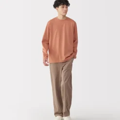 Men's Jersey Crew Neck Long Sleeve T-Shirt