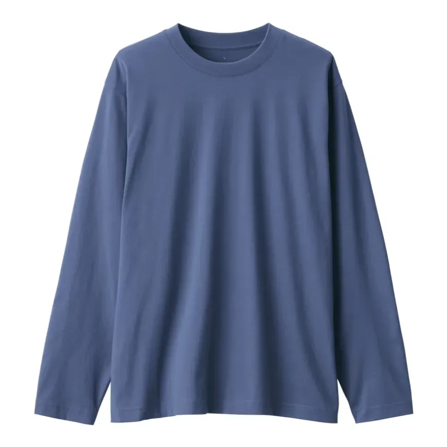 Men's Jersey Crew Neck Long Sleeve T-Shirt