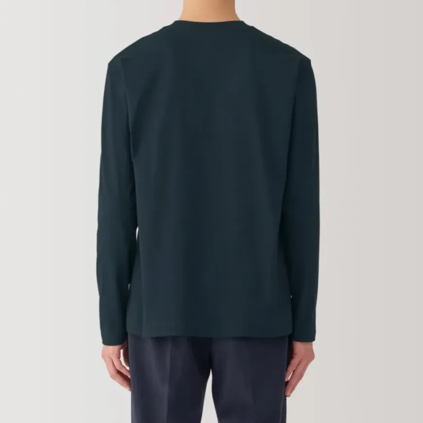 Men's Jersey Crew Neck Long Sleeve T-Shirt