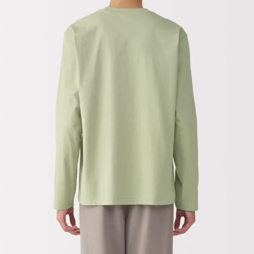 Men's Jersey Crew Neck Long Sleeve T-Shirt