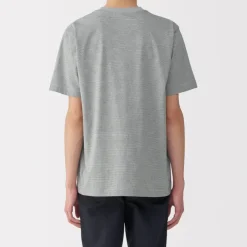 Men's Jersey Crew Neck Short Sleeve Striped T-Shirt