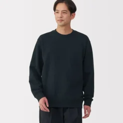 Men's Jersey Slub Crewneck Pullover Sweatshirt