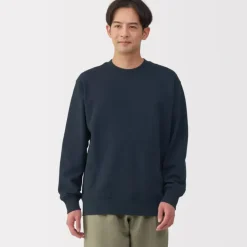 Men's Jersey Slub Crewneck Pullover Sweatshirt