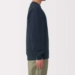 Men's Jersey Slub Crewneck Pullover Sweatshirt