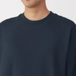 Men's Jersey Slub Crewneck Pullover Sweatshirt