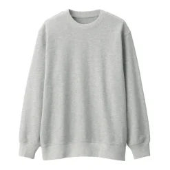 Men's Jersey Slub Crewneck Pullover Sweatshirt