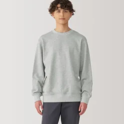 Men's Jersey Slub Crewneck Pullover Sweatshirt