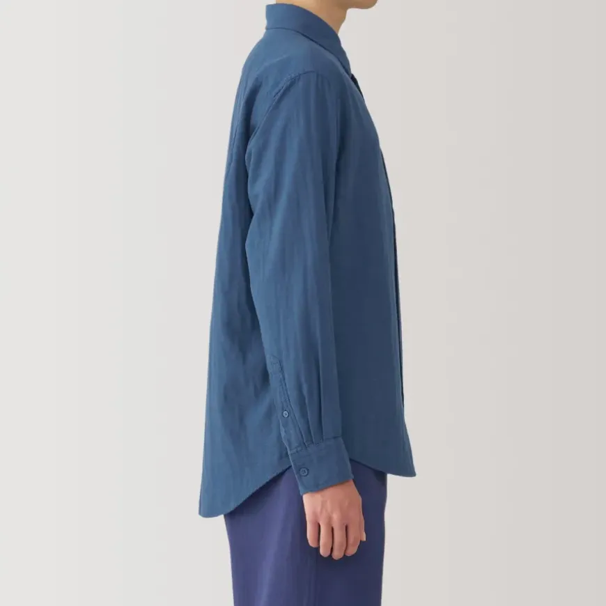 Men's Kapok Blend Double Gauze Long Sleeve Shirt