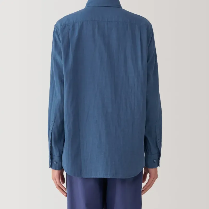 Men's Kapok Blend Double Gauze Long Sleeve Shirt