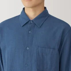 Men's Kapok Blend Double Gauze Long Sleeve Shirt