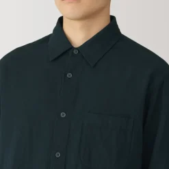 Men's Kapok Blend Double Gauze Long Sleeve Shirt
