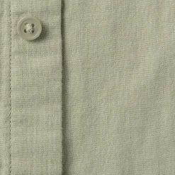 Men's Kapok Blend Double Gauze Stand Collar Long Sleeve Shirt