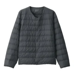 Men's Lightweight Down Collarless Jacket