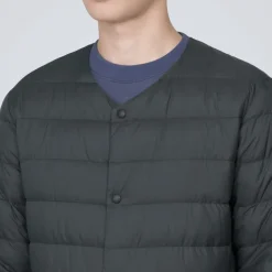 Men's Lightweight Down Collarless Jacket