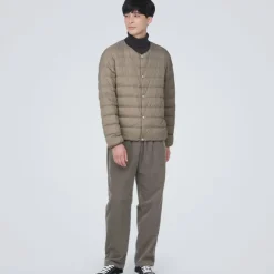 Men's Lightweight Down Collarless Jacket