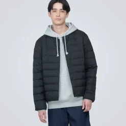 Men's Lightweight Down Collarless Jacket