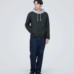 Men's Lightweight Down Collarless Jacket