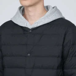 Men's Lightweight Down Collarless Jacket