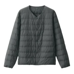 Men's Lightweight Down Collarless Jacket