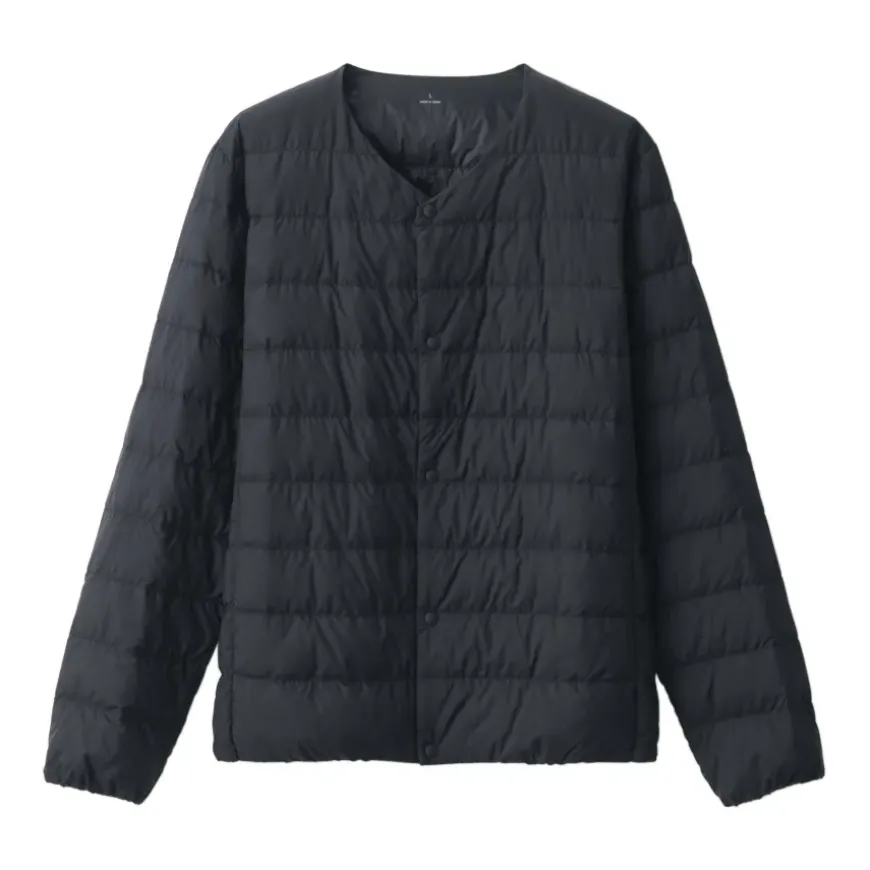Men's Lightweight Down Collarless Jacket