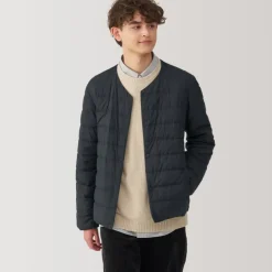 Men's Lightweight Down Collarless Jacket